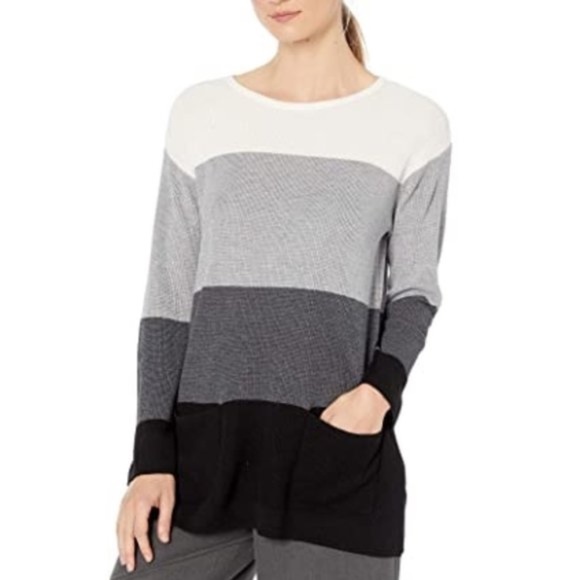 Vince Camuto Colorblock Pocket Sweater - Picture 1 of 9